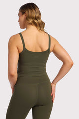 Elevate Scoop Tank | Darkest Olive