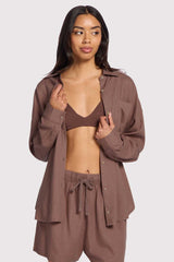 Linen Boyfriend Shirt | Malt