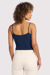 Pointelle Bodysuit | Navy