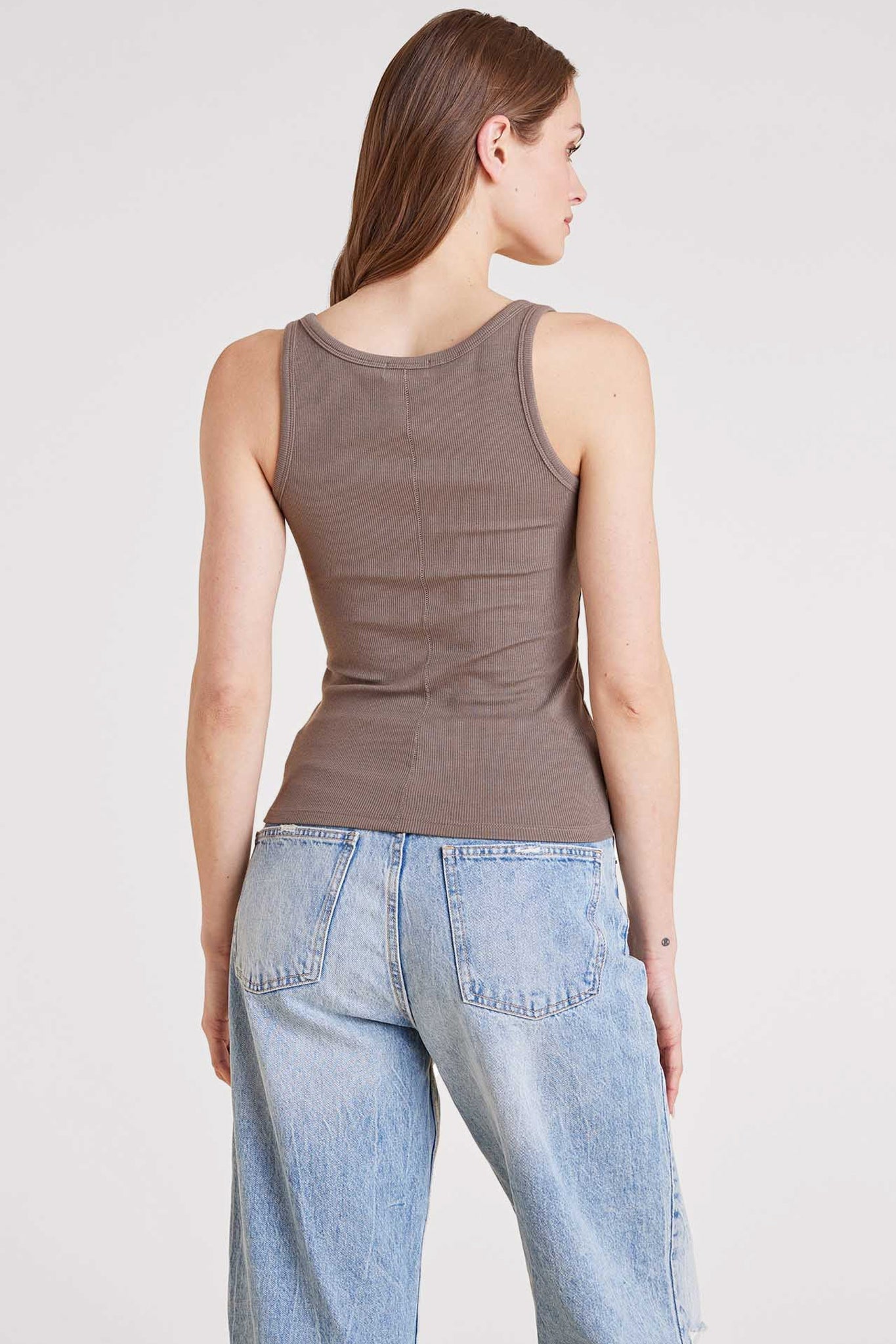 Slinky Rib Tank | Mocha