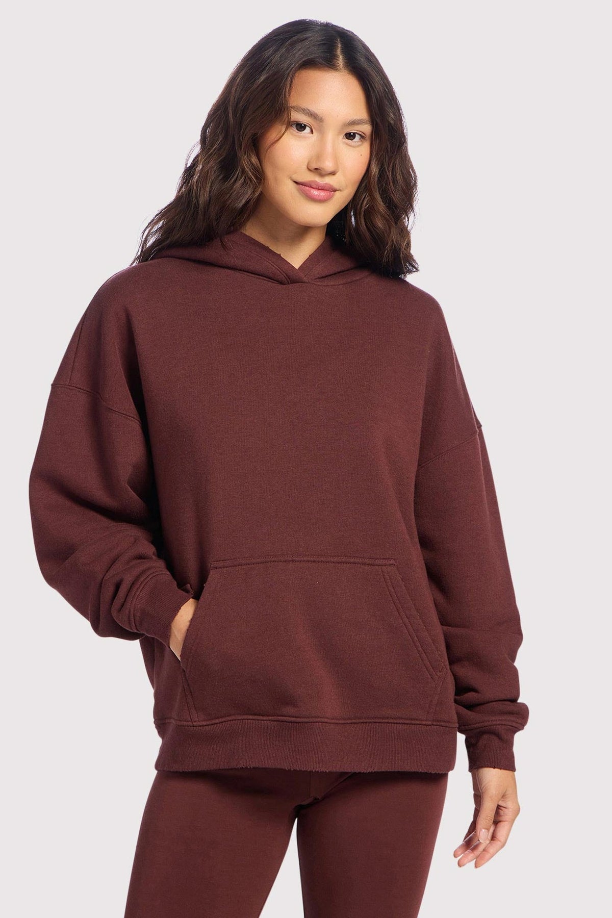 Vintage Fleece Hoodie | Black Cherry