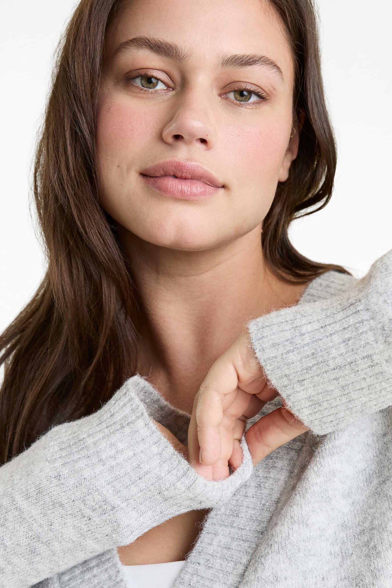 Cozy Knit Cardigan | Heather Grey