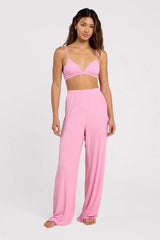 Mini Rib Wide Leg Pant