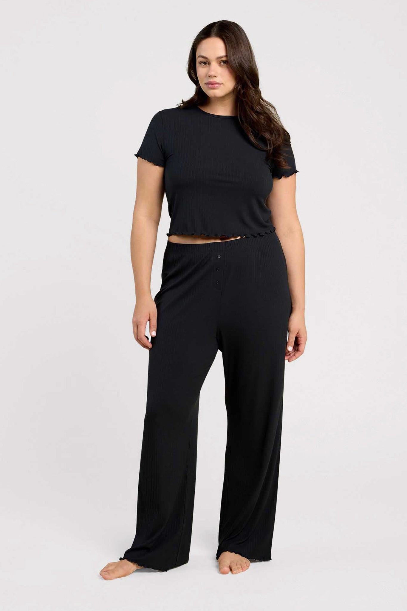 Mini Rib Tee | Black