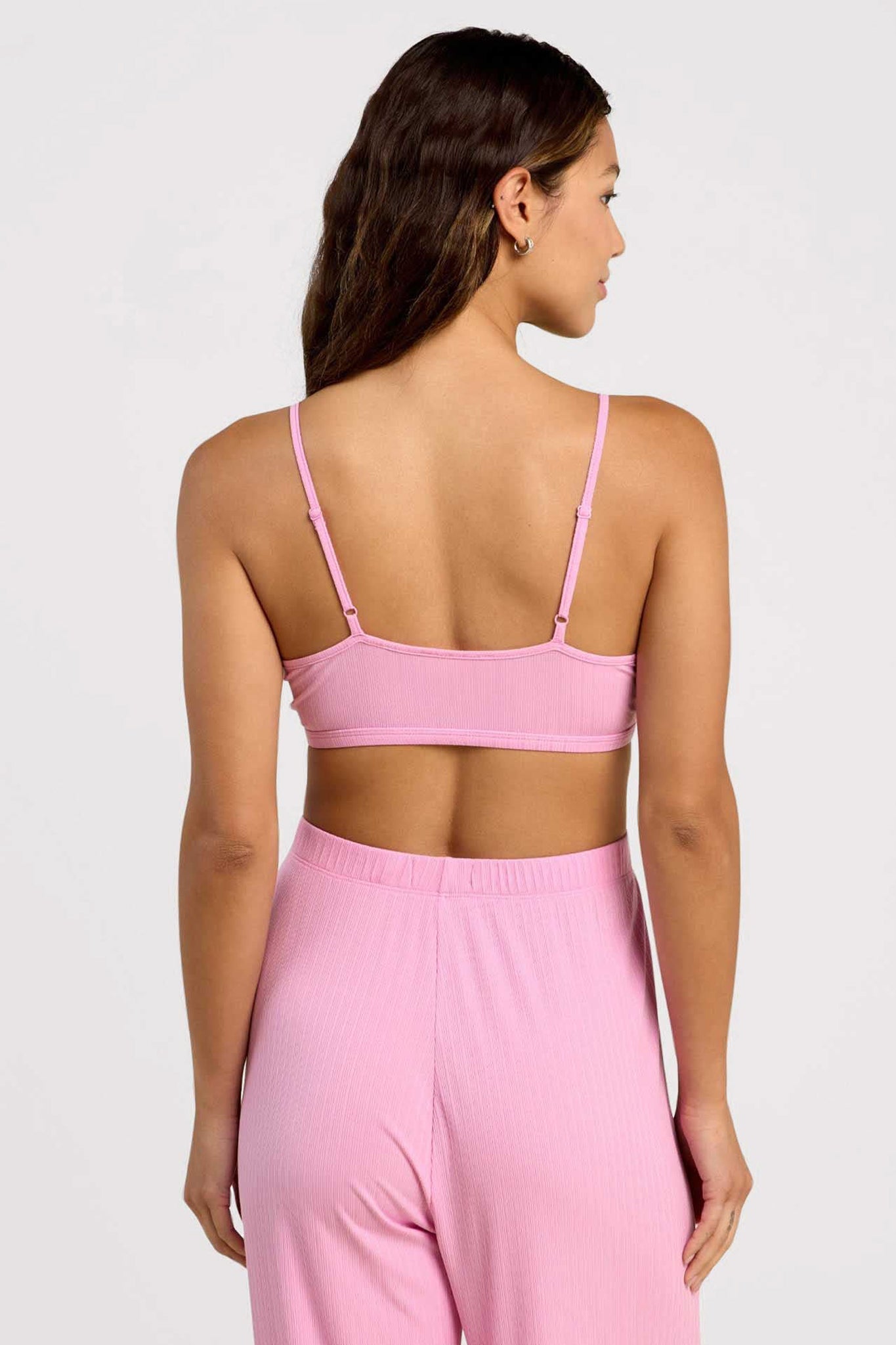 Mini Rib Bralette | Bubblegum Pink