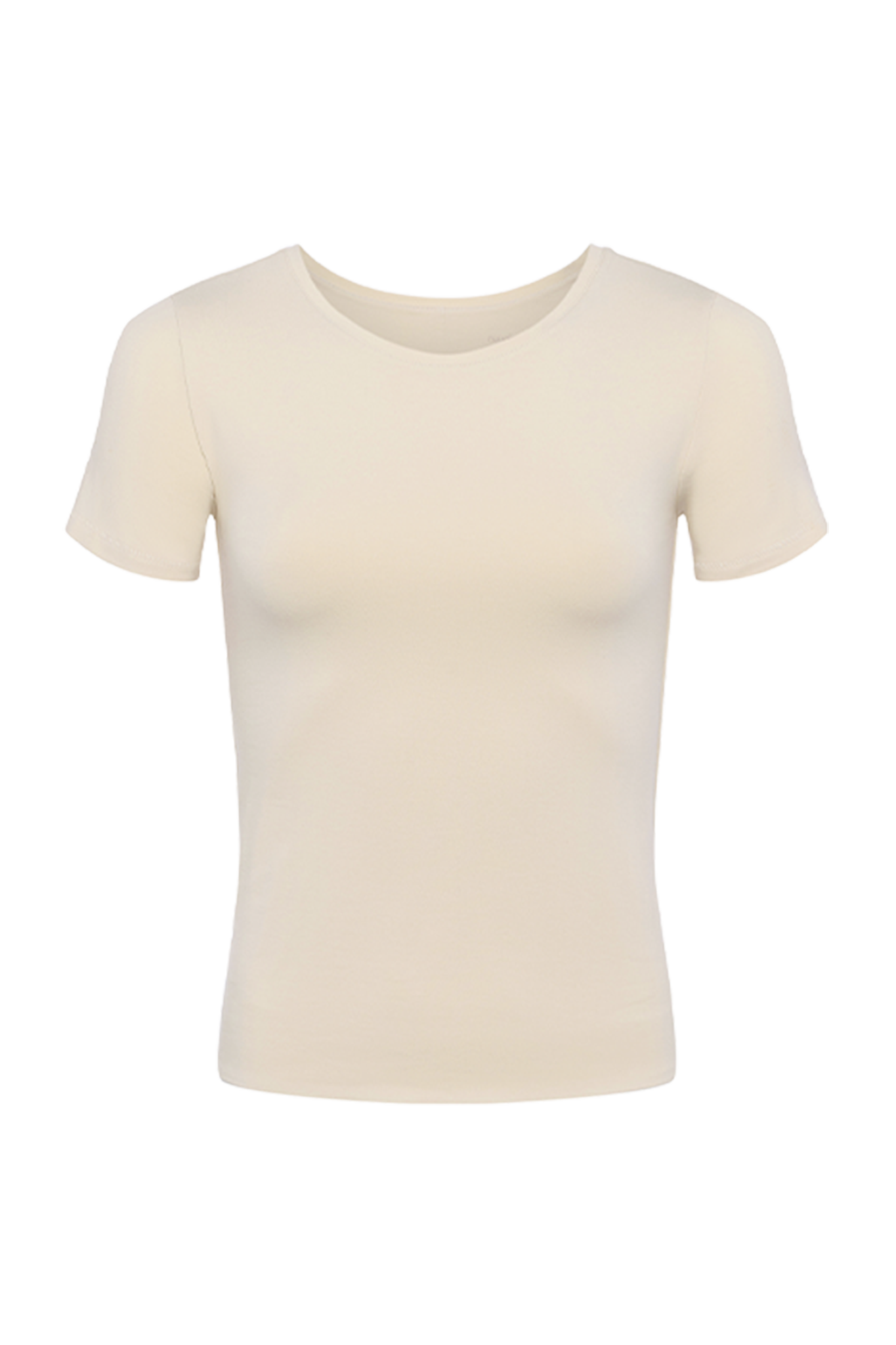 Cotton Stretch Classic Crewneck Tee | Bone