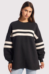 Varsity Crewneck | Black