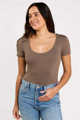 Slinky Rib Short Sleeve Bodysuit