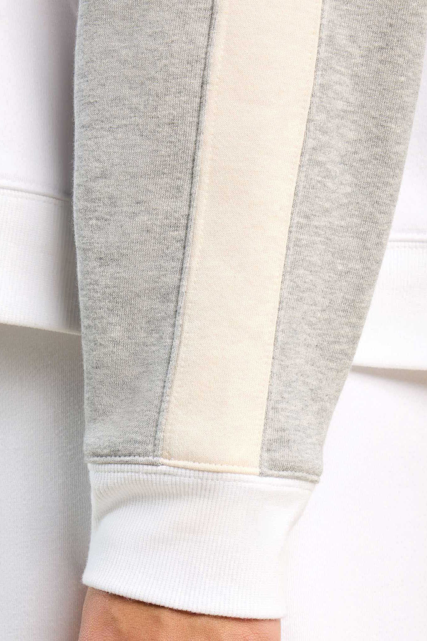 Vintage Fleece Sideline Crew | White/Heather Grey