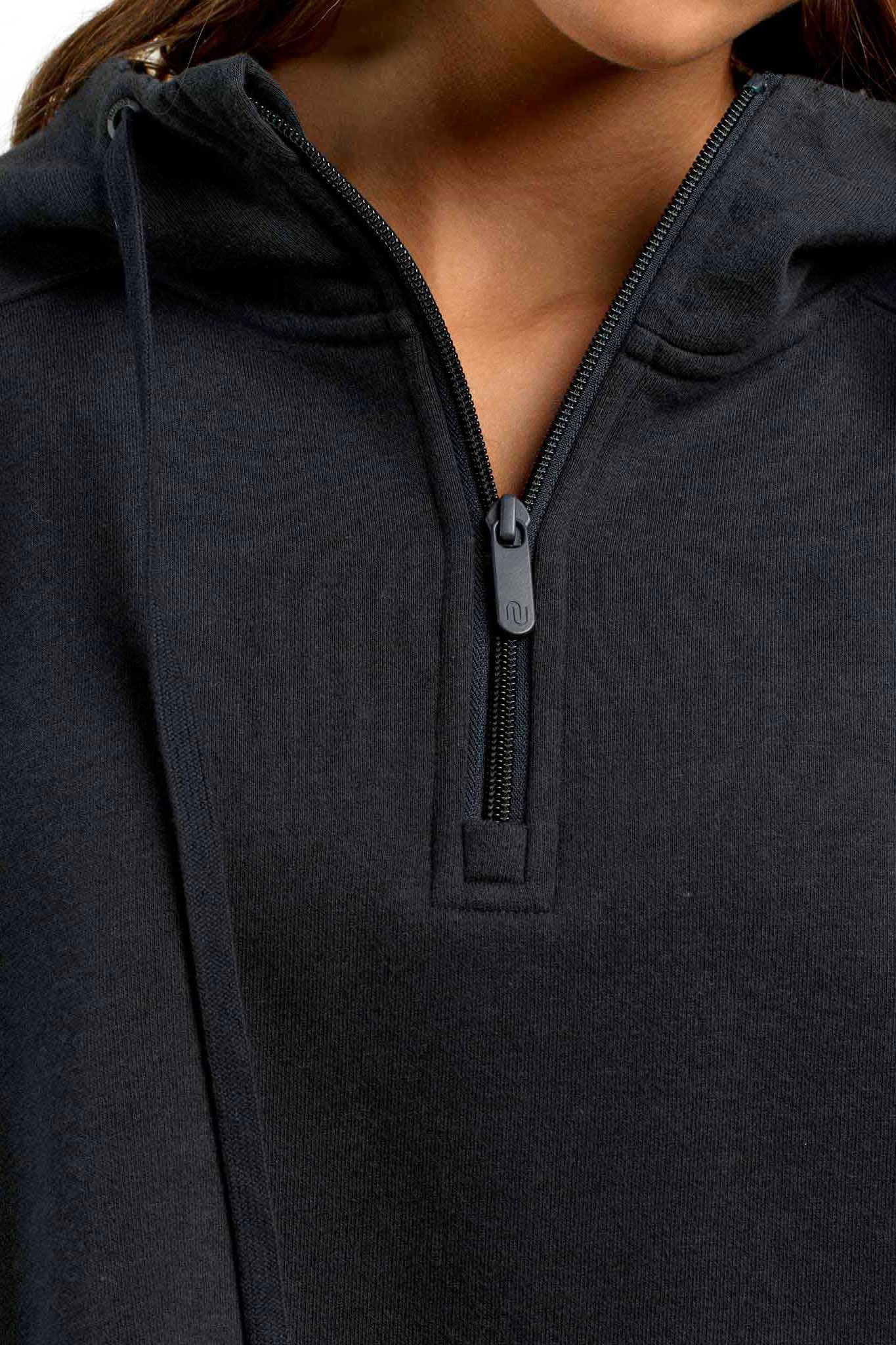 Vintage Fleece Downtime Quarter-Zip | Black