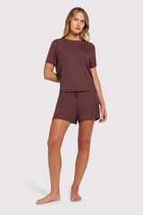 Ribbed Pajama Short Set