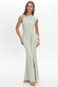 Whispering Willow One-Shoulder Gown Pistachio Green