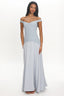 Hestia Off-Shoulder Maxi Dress Pale Blue