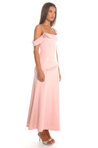 New Romantics One-Shoulder Maxi Dress Blush