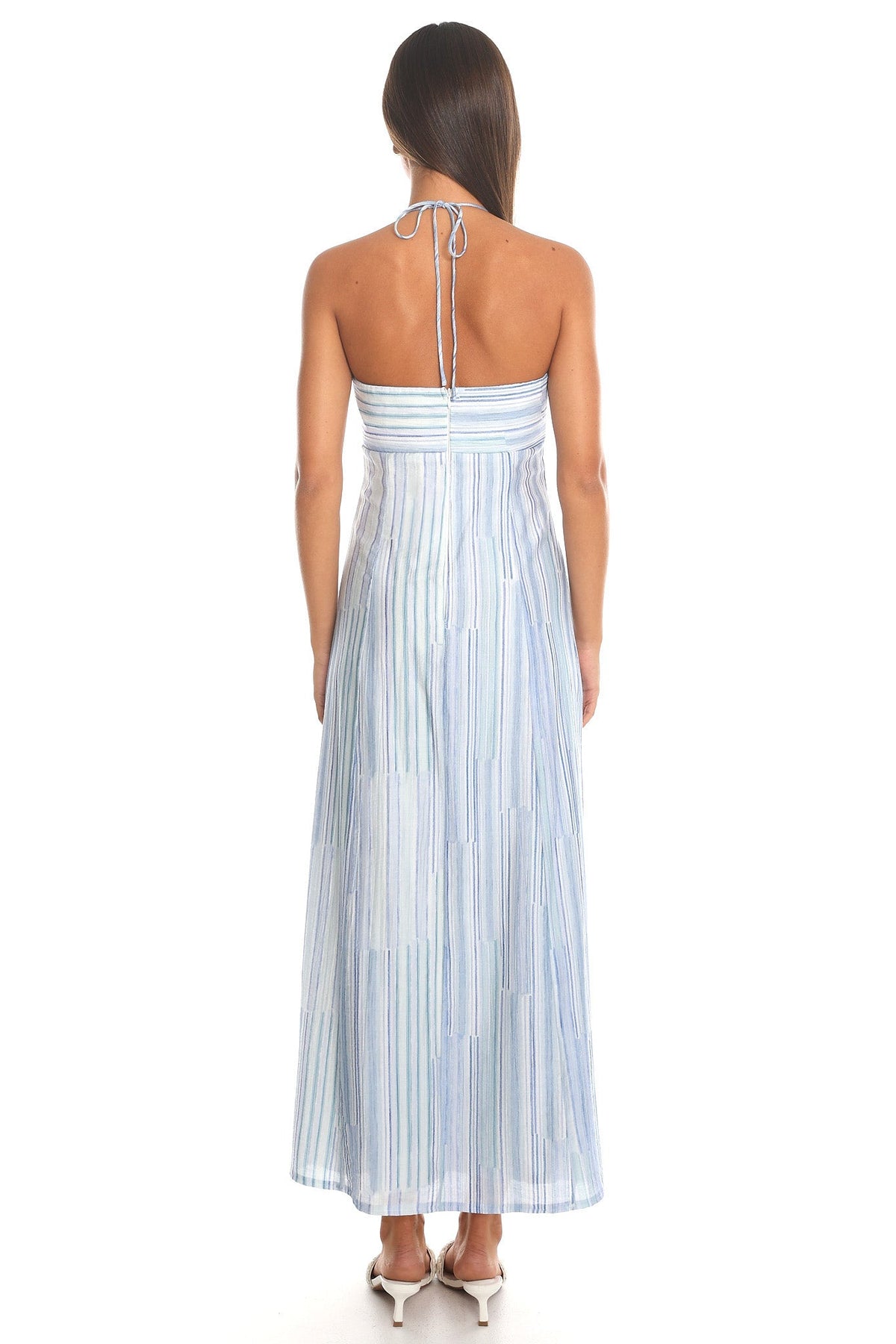Easy Lover Halter Maxi Dress Blue