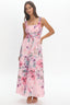 Harmonious Floral Maxi Dress Lilac