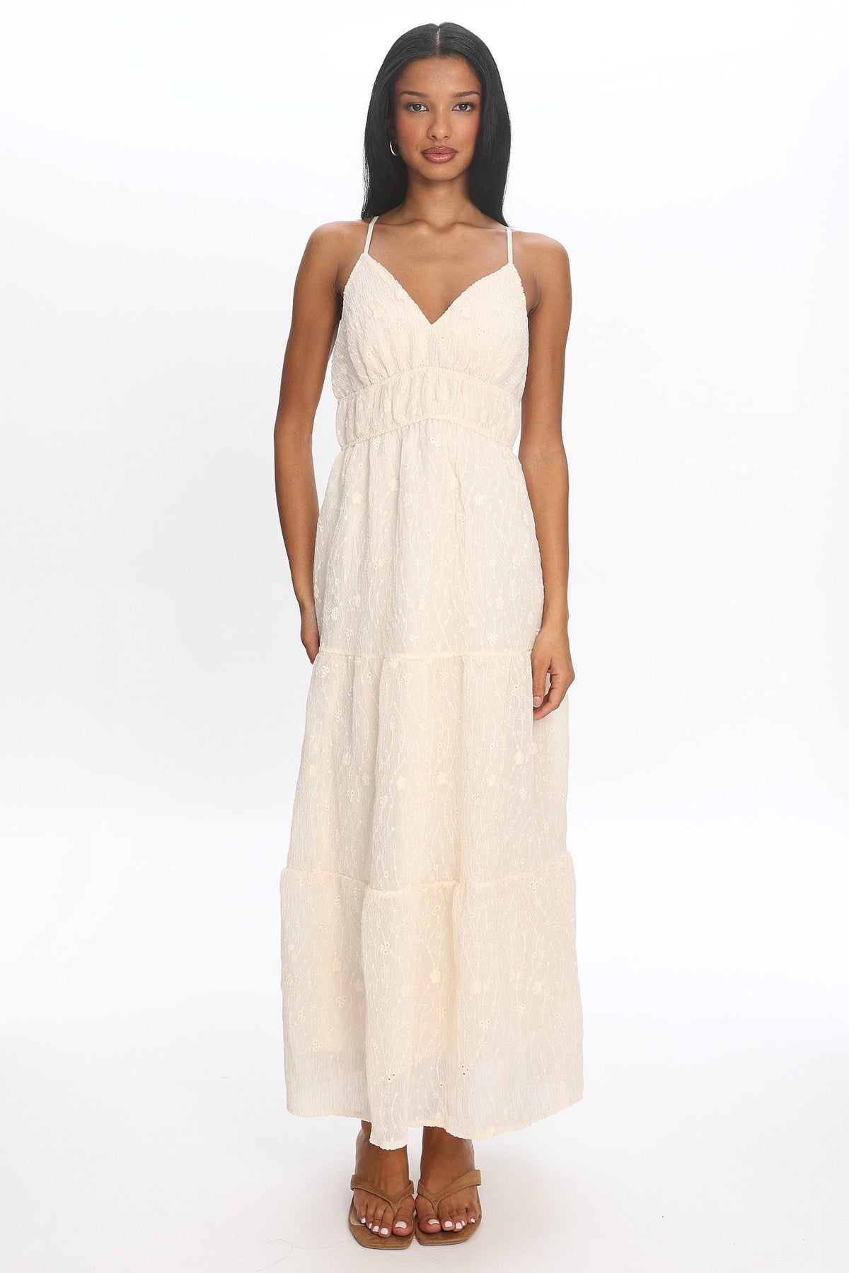 Xyla Maxi Dress Ivory Main image
