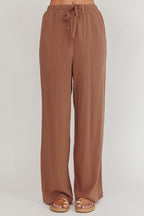 Eniola Drawstring Pants Chocolate