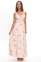 Arabella Tied Bust Maxi Dress Floral