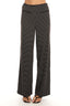 Halina Striped Wide Leg Trousers Chocolate