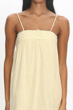 Genevieve Crochet-Trim Maxi Dress Butter