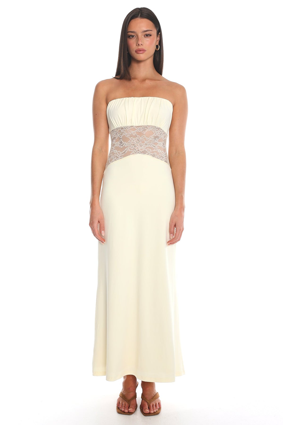Kylana Strapless Maxi Dress Butter Main image