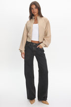 LIONESS Eclipse Jacket Beige Plaid