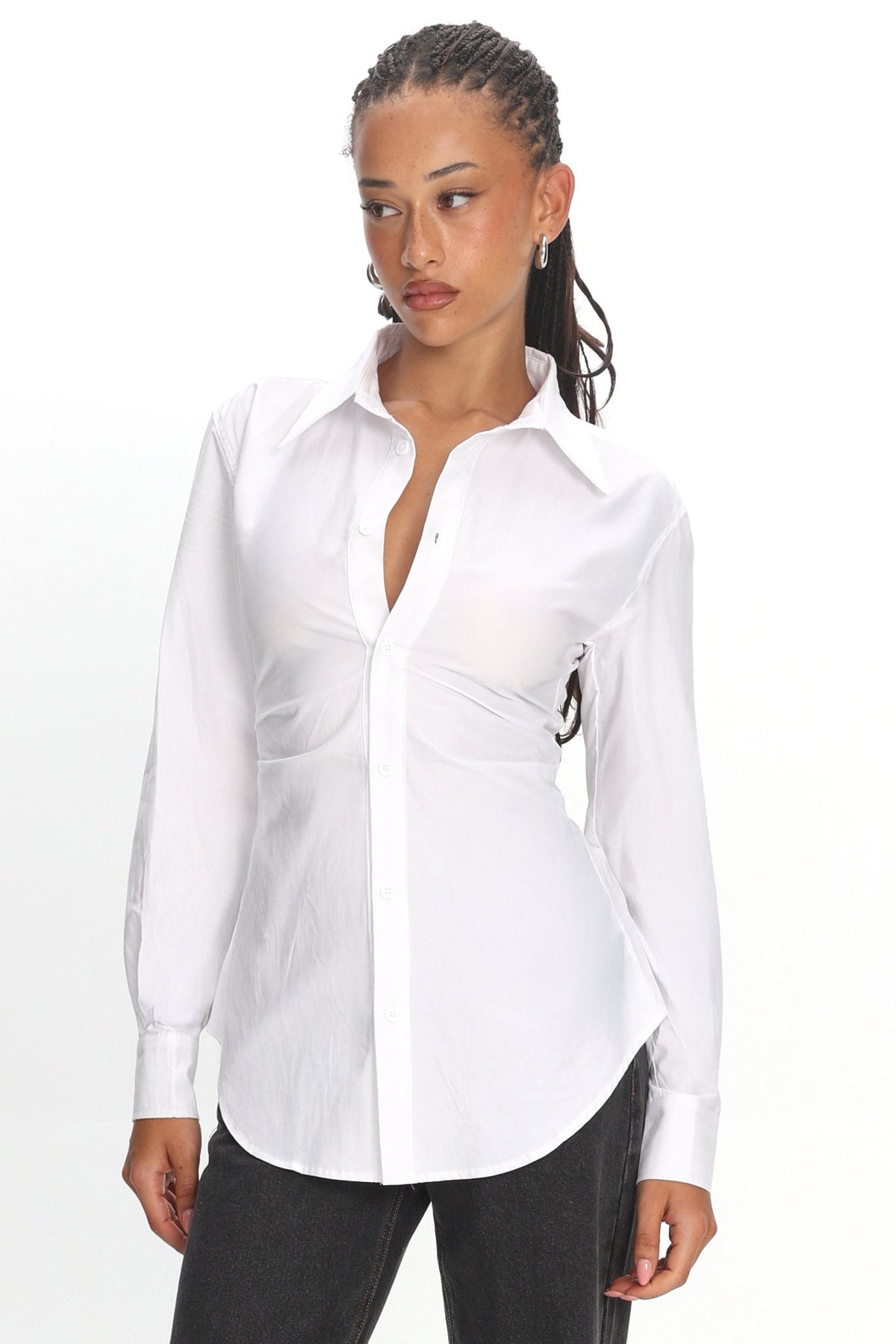 LIONESS Naomi Shirt Porcelain