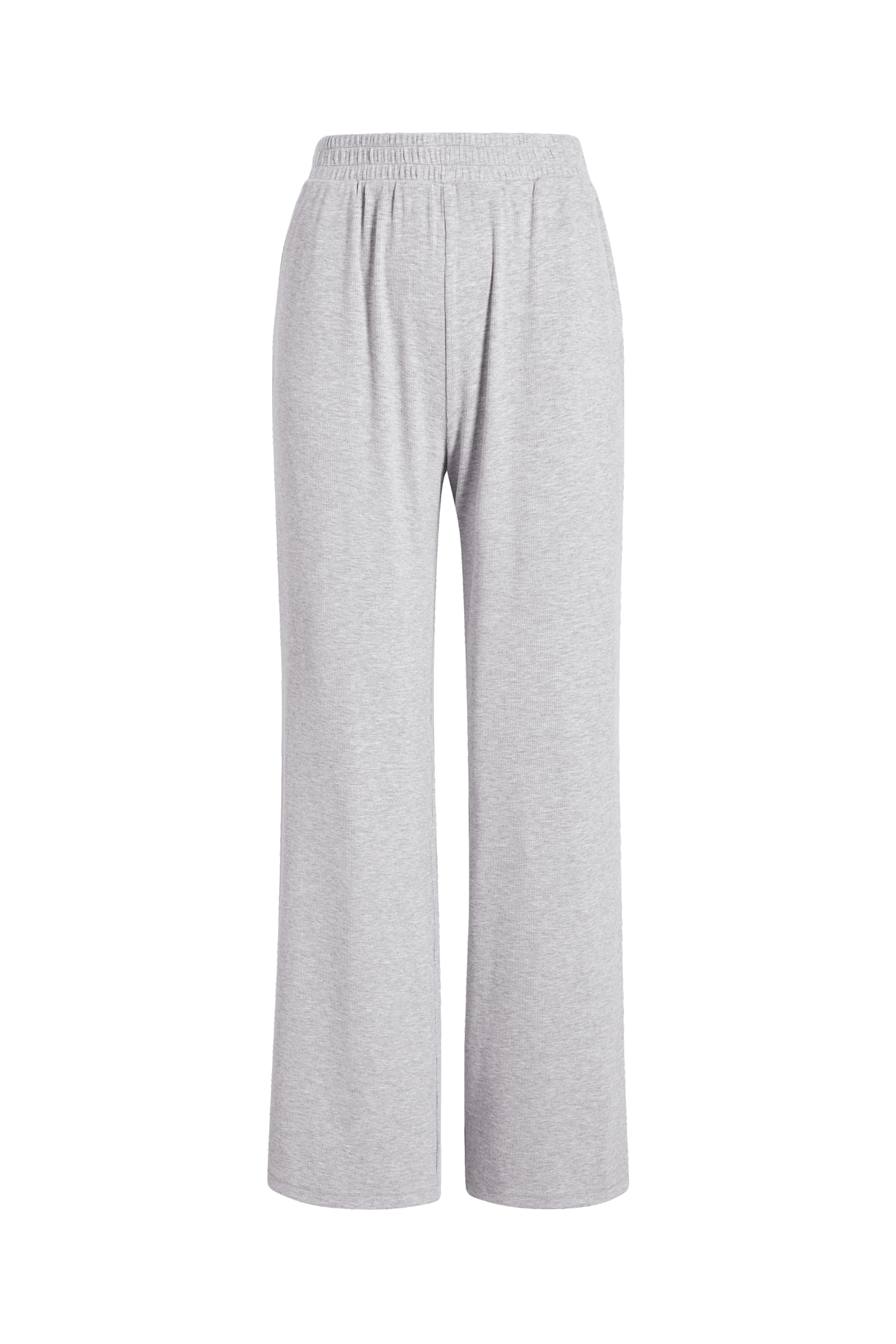 Slinky Rib Lounge Pant | Heather Grey