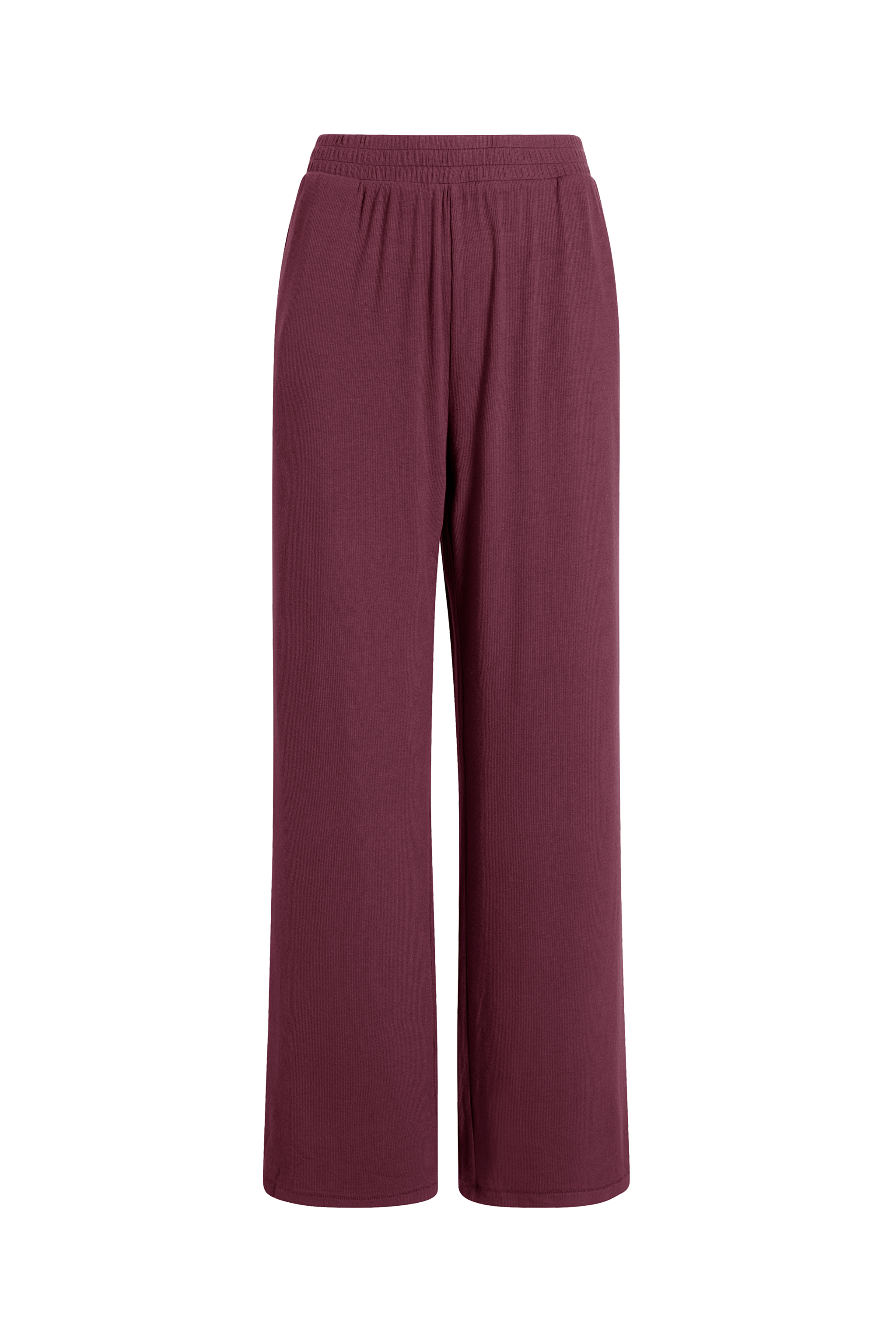 Slinky Rib Lounge Pant | Merlot