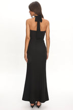 Vibes Halterneck Maxi Dress Black