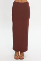 Perez Bodycon Maxi Skirt Wine