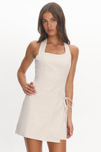 Mahlia Wrap Romper Oat