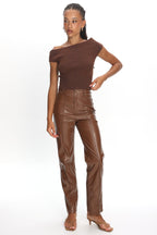 Renza Knit Top Chocolate
