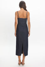 Cavella Halter Maxi Dress Indigo