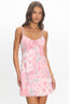 Tulum Tides Floral Tie-Back Mini Dress Pink