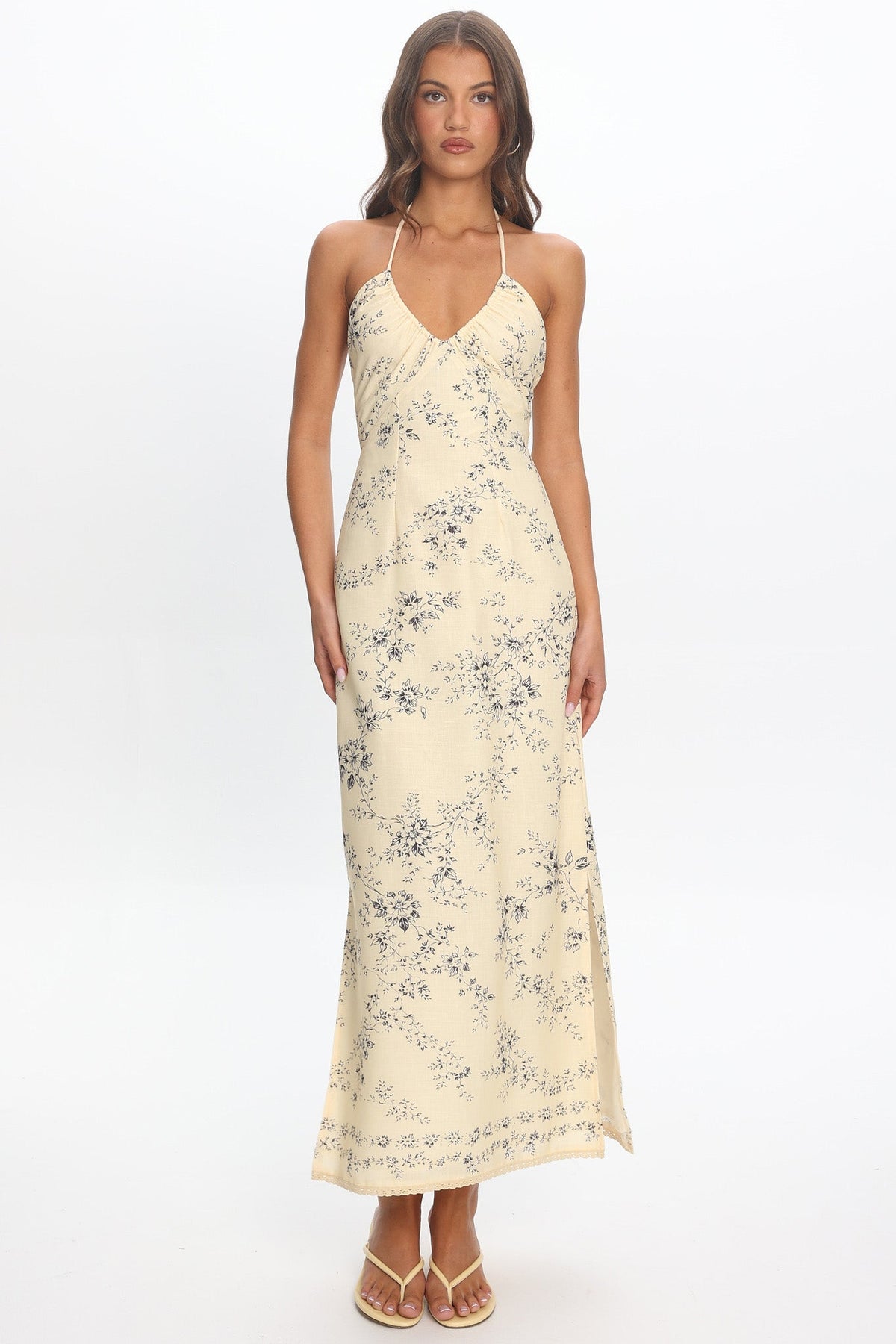 Demona Halter Maxi Dress Butter