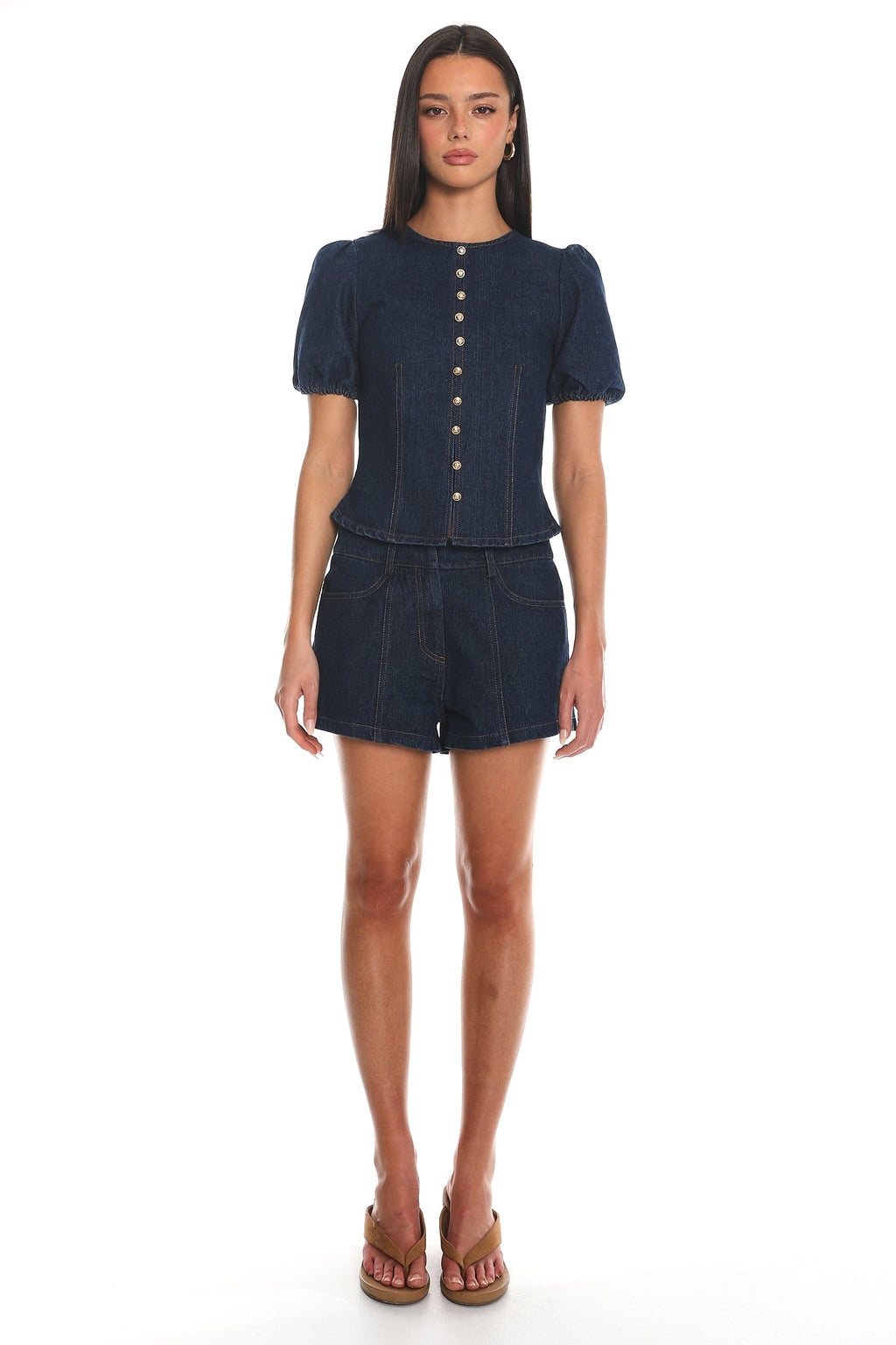 Outlaw Denim Shorts Indigo