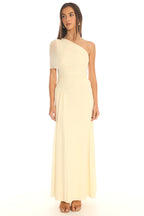 Tropical Bliss One-Shoulder Maxi Dress Butter