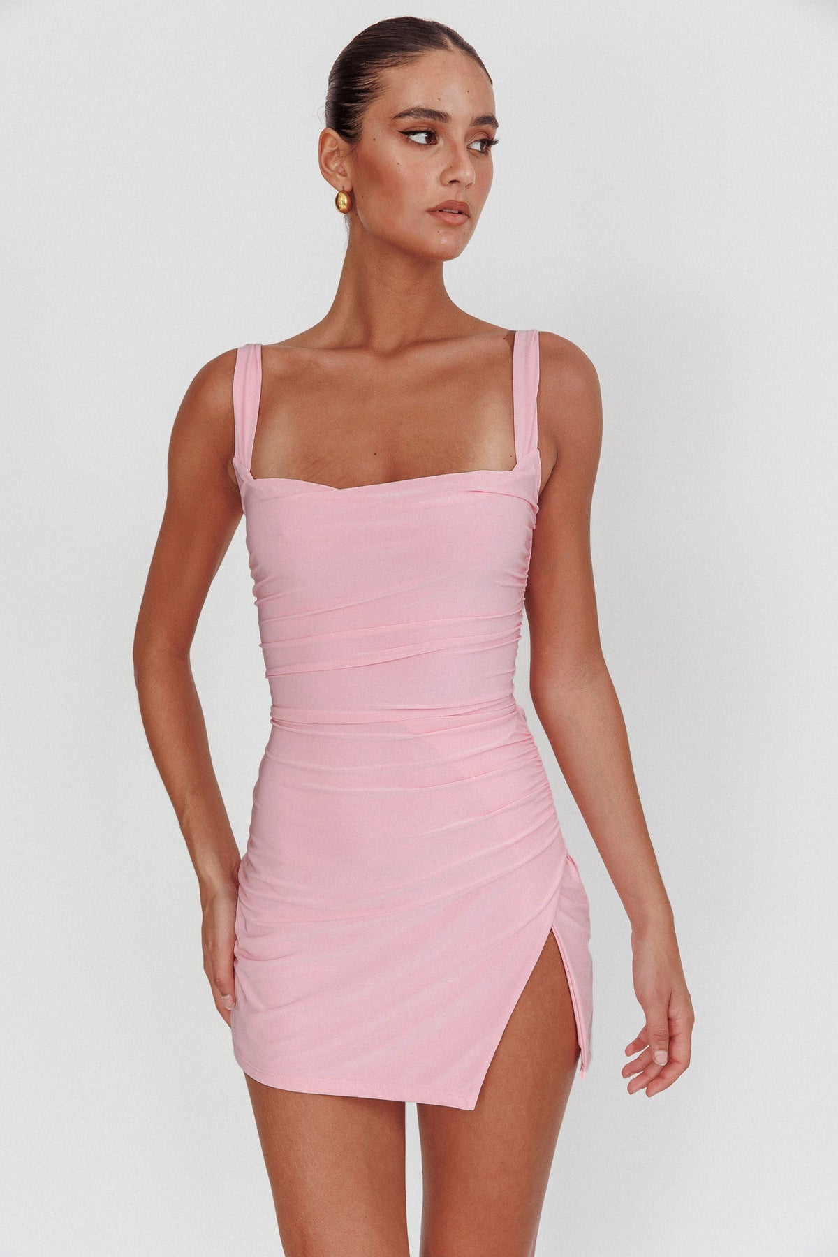 Won't Bite Backless Mini Dress Pink Main image