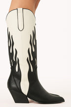 BiLLiNi Zarina Western Boots Black/Ivory