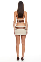 LIONESS Ethereal Buckle Top Beige