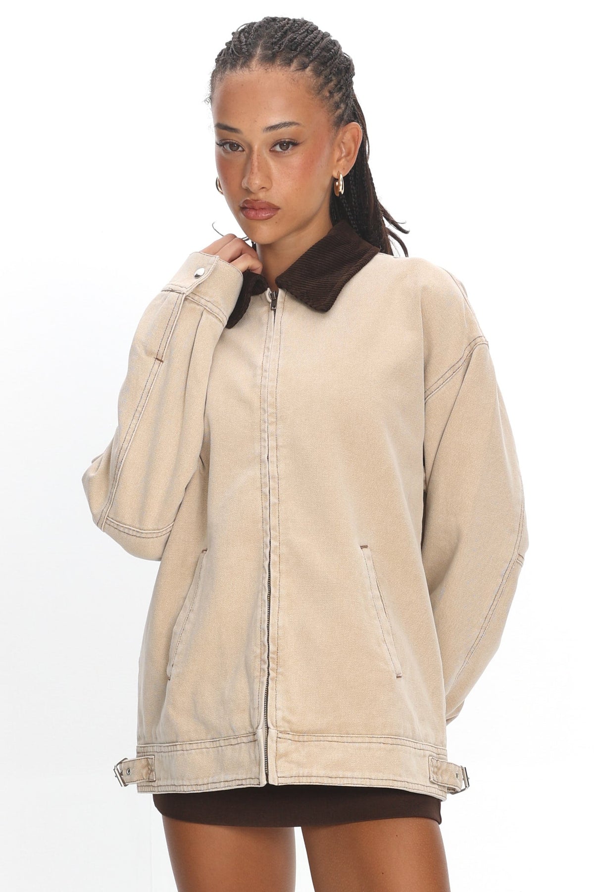 LIONESS Workwear Jacket Stone