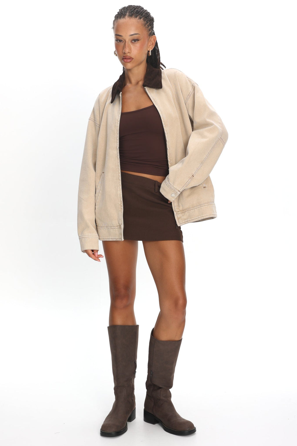 LIONESS Workwear Jacket Stone