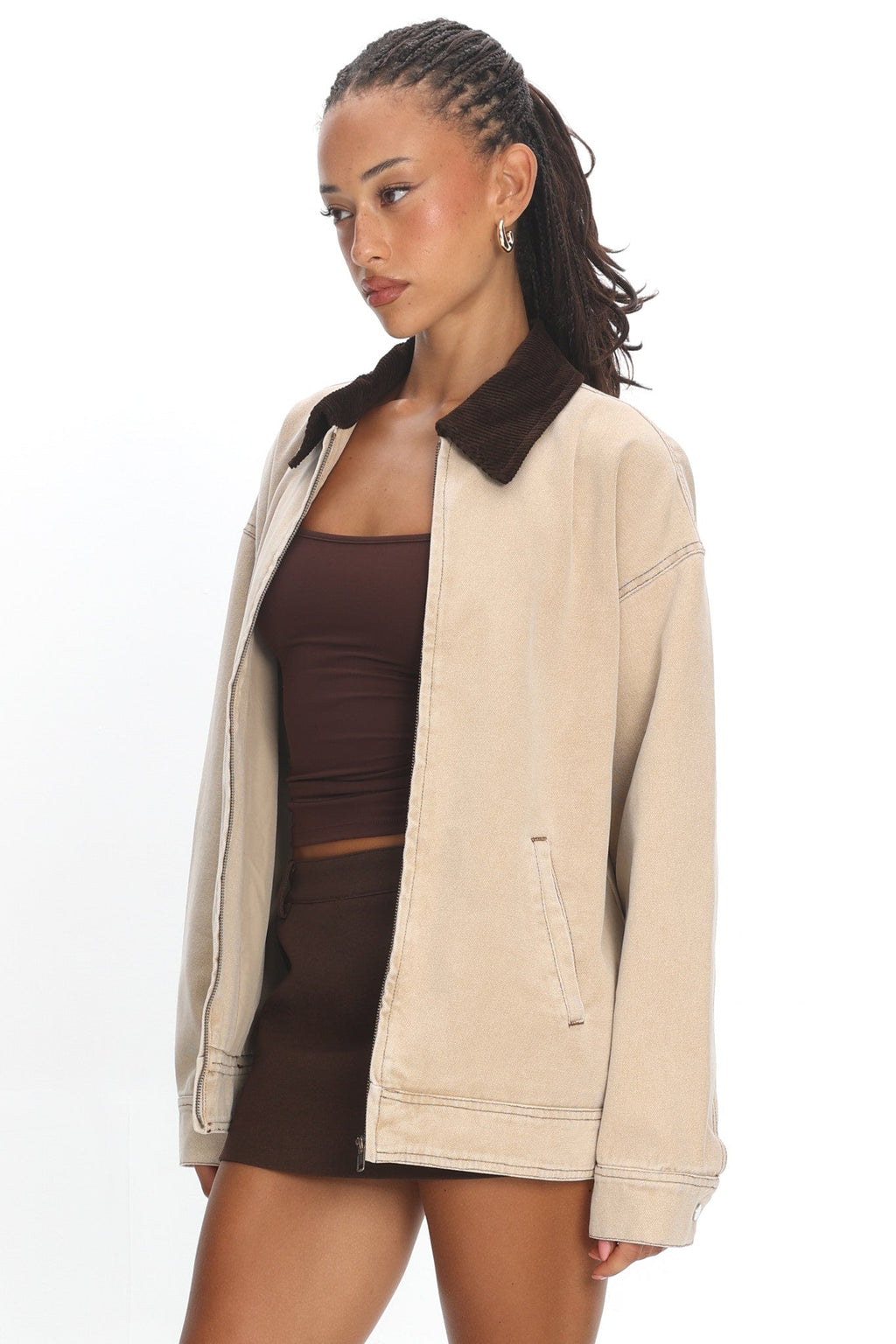 LIONESS Workwear Jacket Stone