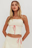 Maxxine Ribbon Trim Cami Top Bone