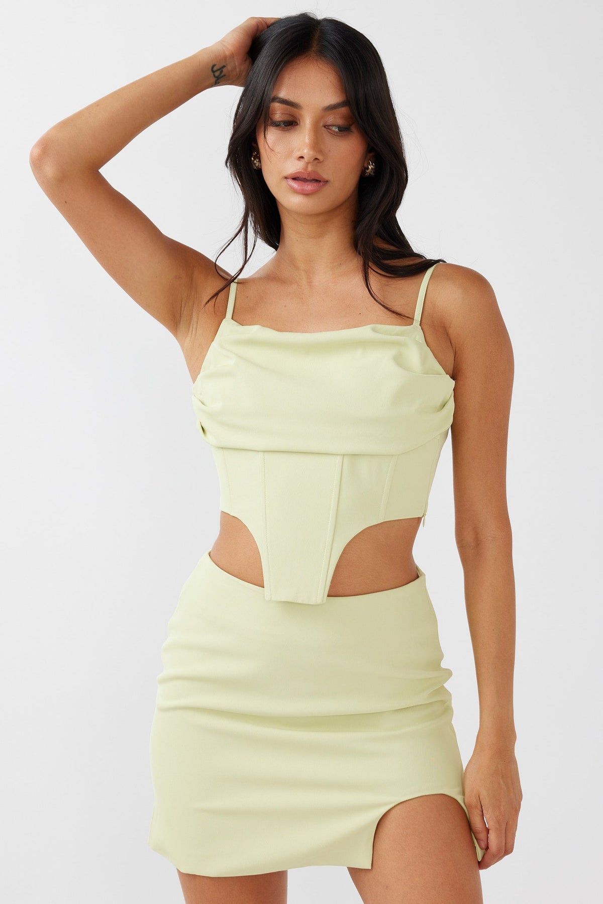 Annika Bustier Top Pistachio Main image