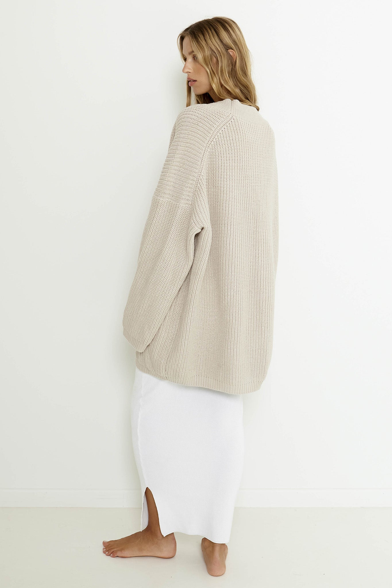 SNDYS Essie Cardigan Mushroom Secondary image