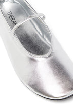 THERAPY Moncherri Ballet Flat Silver Smooth