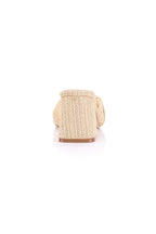 VERALi Stella Block Heel Mules Natural Raffia